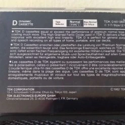 Vendora TDK D60 Normal Position 60 - 90 ( 1982 ) 9 θρυλικές κασέτες 14 Vendora TDK D60 Normal Position 60 - 90 ( 1982 ) 9 θρυλικές κασέτες -CONRAD-JOHNSON shop 1aa31bc4c70c35640faa28a18fa630b09b9c67f7 xl