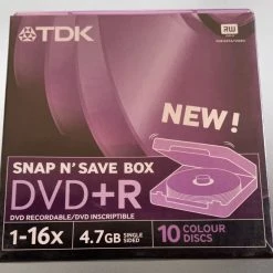 Vendora TDK DVD + R Snap N' Save Box 10 Discs