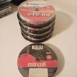 Vendora DVD-RW και DVD-R, πακέτα των 10.