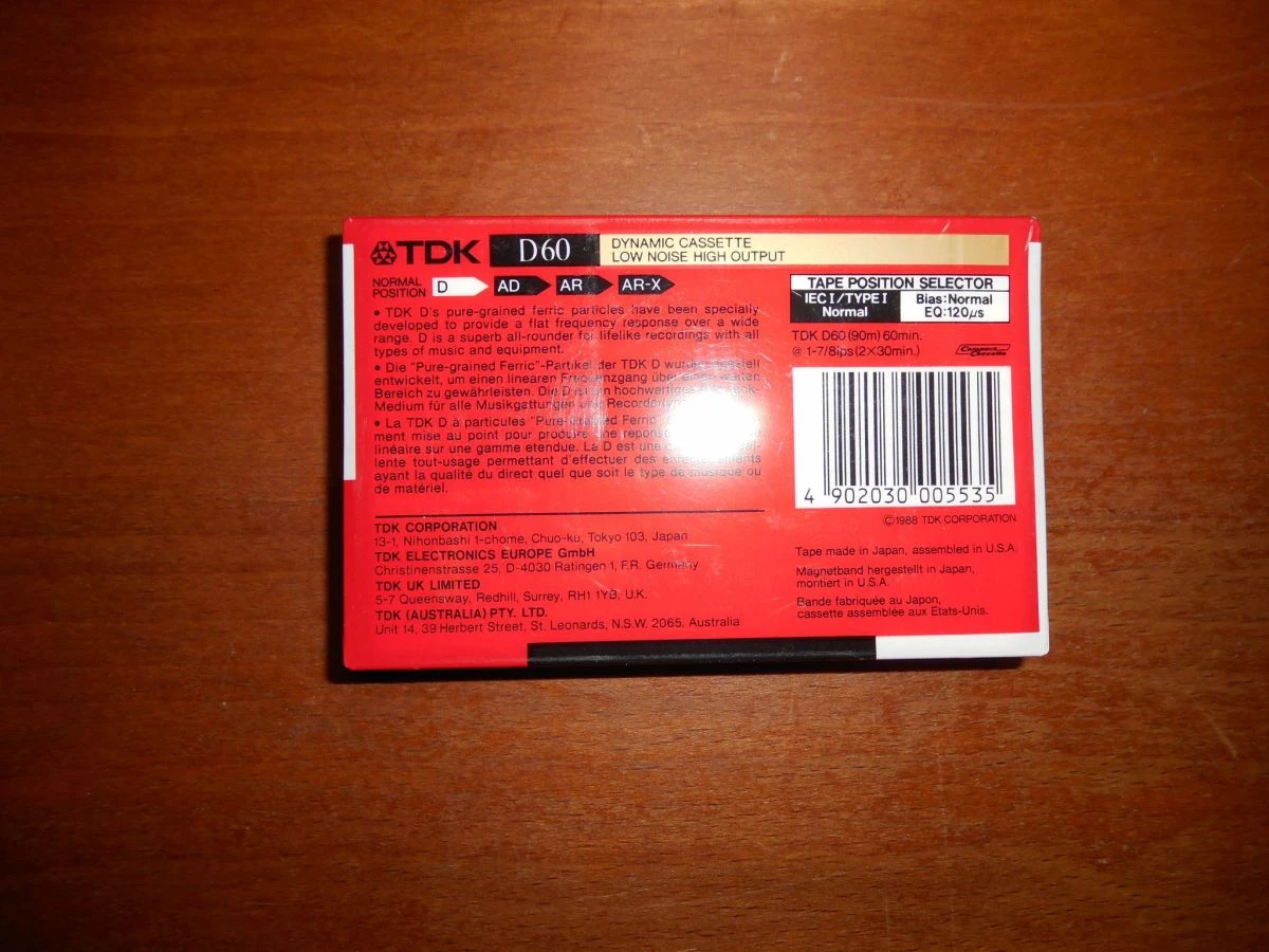 Vendora ΚΑΣΕΤΑ ΗΧΟΥ TDK D -60 4 Vendora ΚΑΣΕΤΑ ΗΧΟΥ TDK D -60 - Image 2