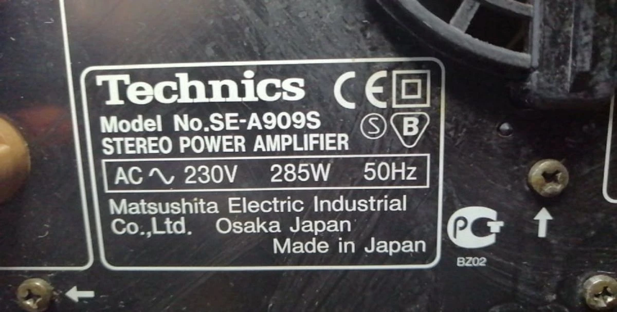 Vendora ΕΝΙΣΧΥΤΗΣ TECHNICS SE-A909s + SU C909u...(Made In Japan) 8 Vendora ΕΝΙΣΧΥΤΗΣ TECHNICS SE-A909s + SU C909u...(Made In Japan) - Image 6