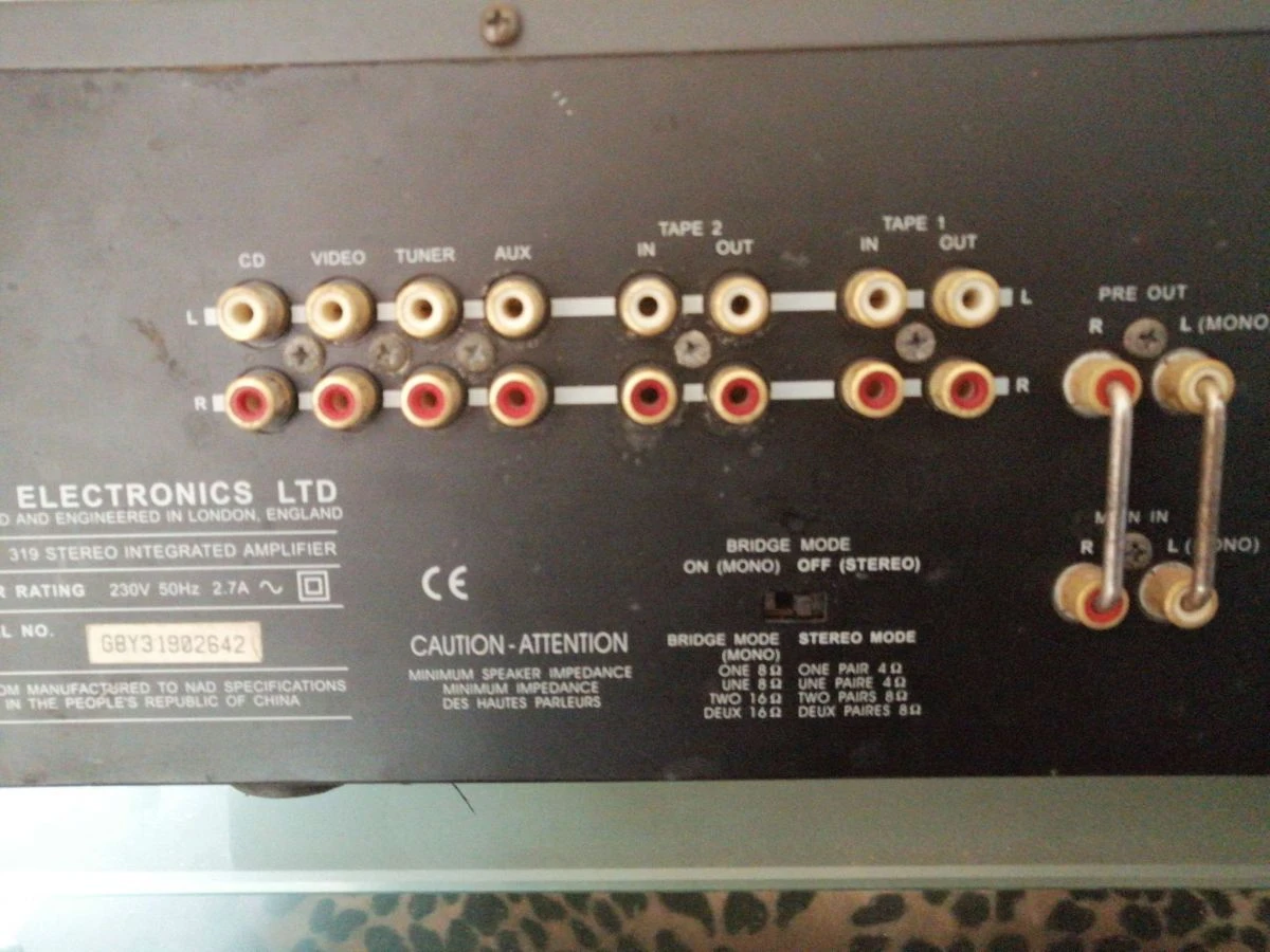 Vendora ΕΝΙΣΧΥΤΗΣ NAD 319...(2X125Watt) 8 Vendora ΕΝΙΣΧΥΤΗΣ NAD 319...(2X125Watt) - Image 6