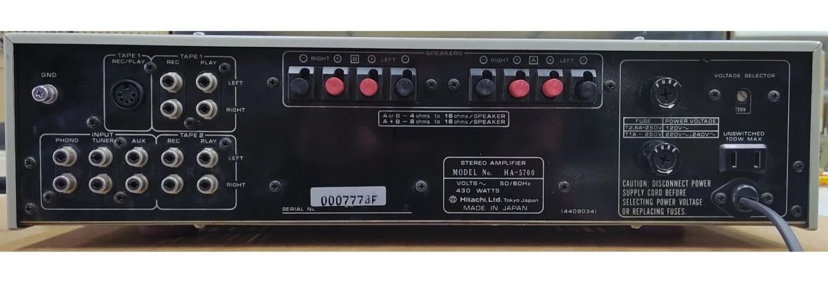 Vendora Hitachi HA-5700 Full Class A 4 Vendora Hitachi HA-5700 Full Class A - Image 2