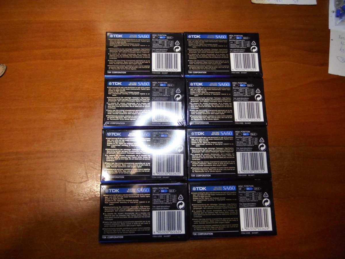 Vendora ΚΑΣΕΤΕΣ ΗΧΟΥ TDK SA - 60 HIGH POSITION CHROME 4 Vendora ΚΑΣΕΤΕΣ ΗΧΟΥ TDK SA - 60 HIGH POSITION CHROME - Image 2