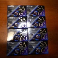 Vendora ΚΑΣΕΤΕΣ ΗΧΟΥ TDK SA - 60 HIGH POSITION CHROME