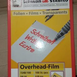 Vendora Διαφάνειες για προτζέκτορ - διαφανείς σελίδες - Projector