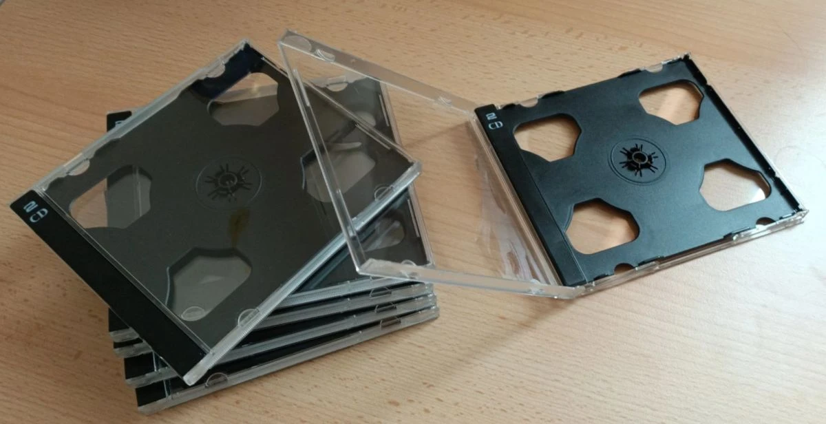 Vendora 2CD Πλαστικές Θήκες Δίσκων 3 Vendora 2CD Πλαστικές Θήκες Δίσκων