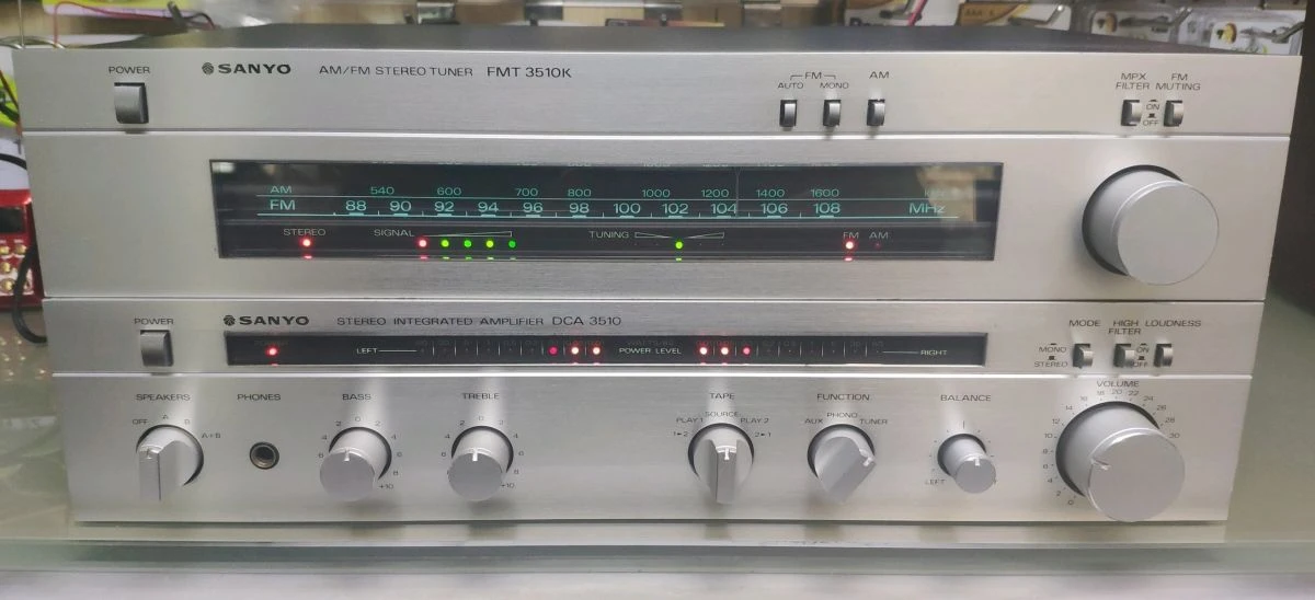 Vendora SANYO DCA-3510 και FMT-3510K Ενισχυτής και Ραδιόφωνο 3 Vendora SANYO DCA-3510 και FMT-3510K Ενισχυτής και Ραδιόφωνο