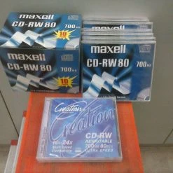 Vendora CDRW (επανεγγράψιμα) Maxell 700mb CD CASE