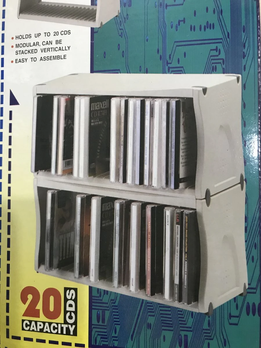 Vendora Ράφι αποθήκευσης CD-DVD 4 Vendora Ράφι αποθήκευσης CD-DVD - Image 2