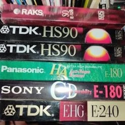 Vendora Κασετες VHS -6- Σφραγισμενες + VHS Cleaner