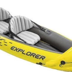 Vendora Intex Explorer K2 68307 Φουσκωτό Kayak Θαλάσσης 2 Ατόμων Κίτρινο