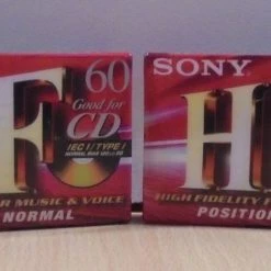 Vendora Sony HF 60 δύο παλιές κασέτες ήχου