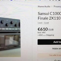 Vendora SANSUI SET ...Τελικός Β-3000 (2Χ120Watt)...Προενισχυτής C-1000...Δεκτης Τ-1000 -CONRAD-JOHNSON shop db4b0f9dc909a72f63e86657082485f1249013fb xl