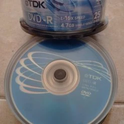 Vendora TDK DVD-R 4.7GB 16x Cakebox 25 DISCS ΣΦΡΑΓΙΣΜΕΝΑ