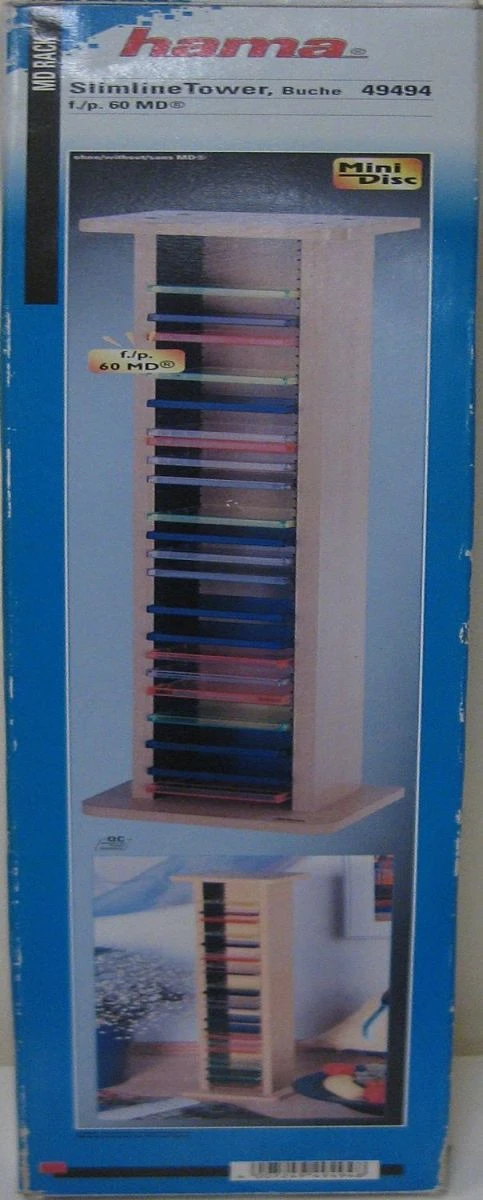 Vendora ΞΥΛΙΝΗ ΘΗΚΗ ΓΙΑ 60 MINI DISC 3 Vendora ΞΥΛΙΝΗ ΘΗΚΗ ΓΙΑ 60 MINI DISC